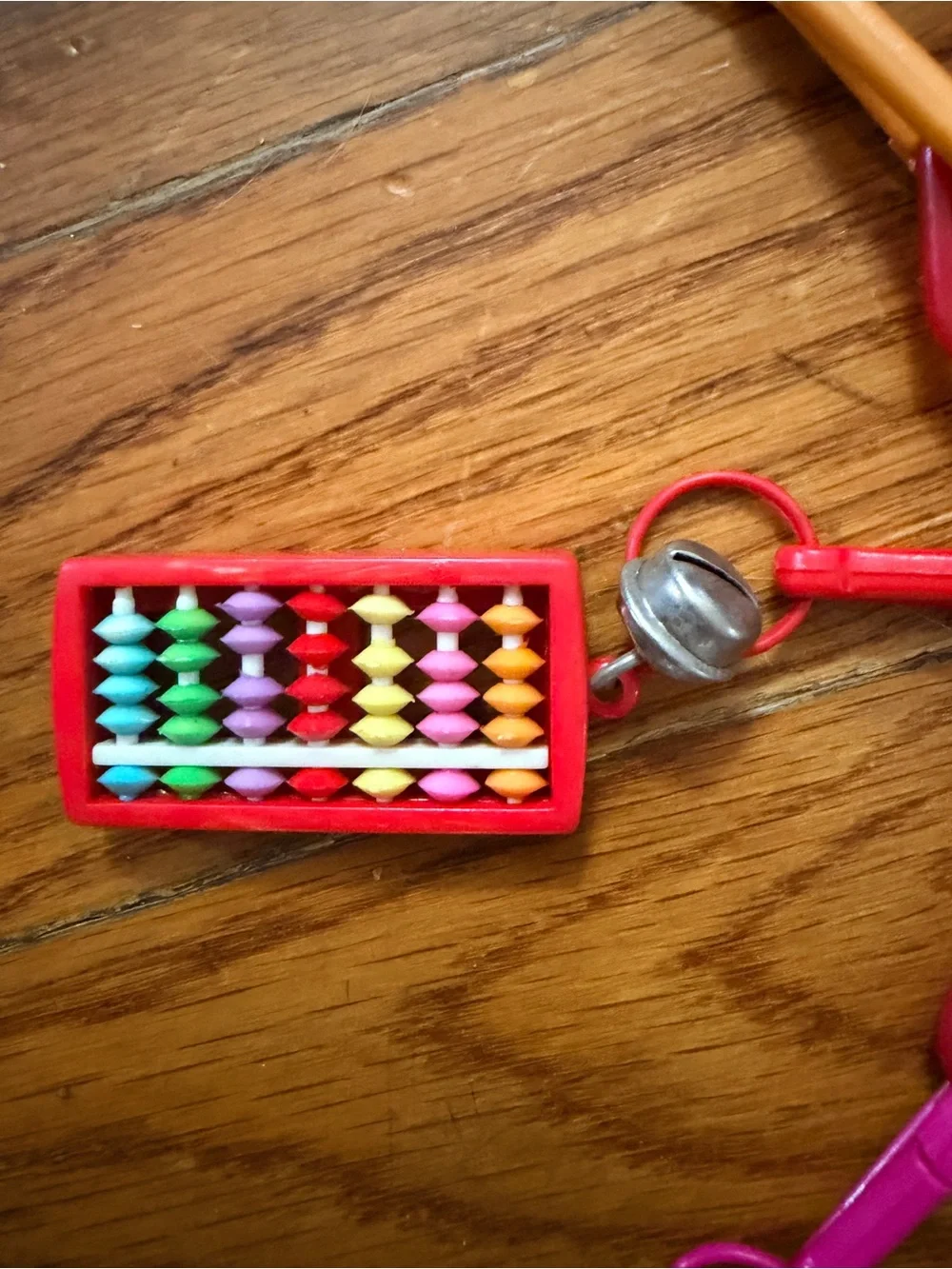 Vintage plastic bell Charm Necklace/belt